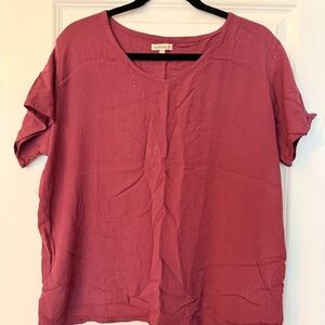 Short Sleeve Top in Rose